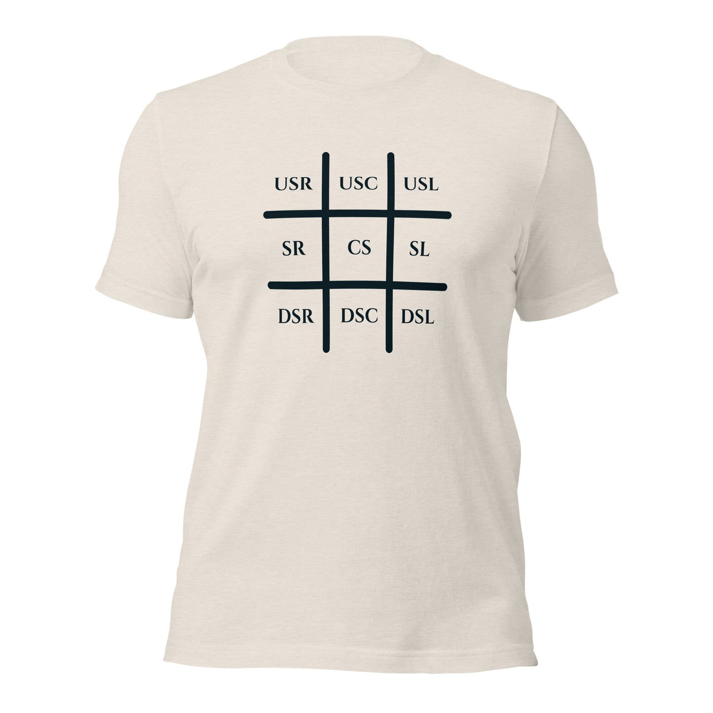 Stage Grid black lettered Unisex t-shirt