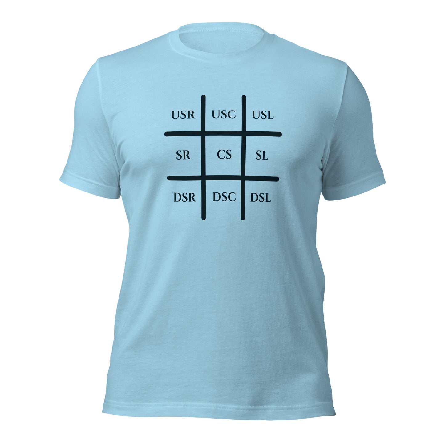 Stage Grid black lettered Unisex t-shirt